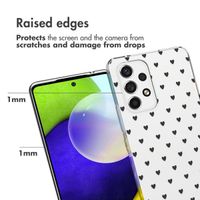 imoshion Design hoesje Samsung Galaxy A53 - Hartjes - Zwart