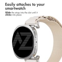 Accezz Nylon Alpine Band Samsung Galaxy Watch 9 (40/44mm) / Watch 8 (40/44mm) / Classic (46mm) - Starlight