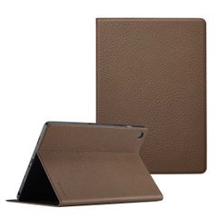 Selencia Riva Bookcase Samsung Galaxy Tab A9 Plus - Mocha Brown