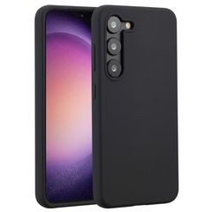 Accezz Liquid Silicone Backcover Samsung Galaxy S23 - Zwart
