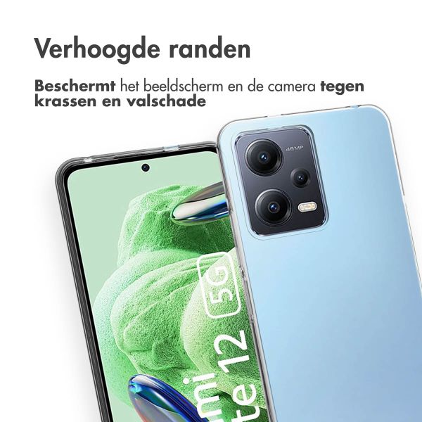 Accezz Clear Backcover Xiaomi Redmi Note 12 (4G) - Transparant