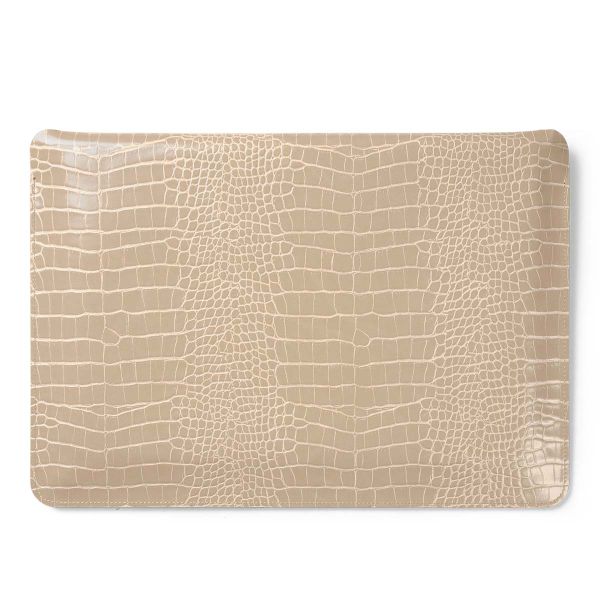 iDeal of Sweden Slim Laptop hoes 14 inch - Laptopsleeve - Warm Beige Croco