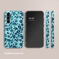 Selencia Vivid Tough Backcover Samsung Galaxy S23 FE - Wild Spots Light Blue