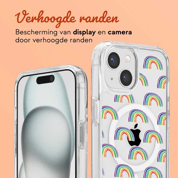 Ontwerp je eigen MagSafe Backcover met afneembaar koord Apple iPhone 15 - Transparant