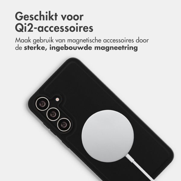 Accezz Edge Backcover met MagSafe Samsung Galaxy S25 FE - Zwart