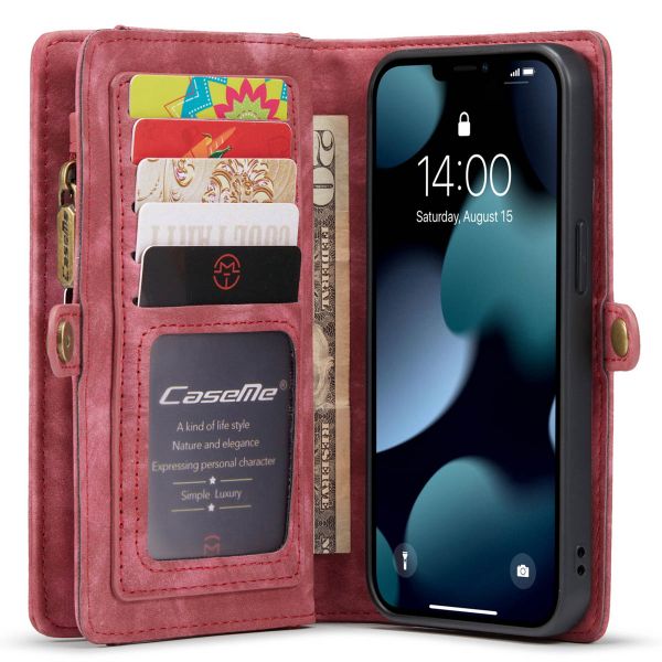 CaseMe Luxe Lederen 2 in 1 Portemonnee Bookcase iPhone 13