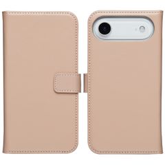 Selencia Genuine Leather Wallet Case Apple iPhone Air - Dusty Pink