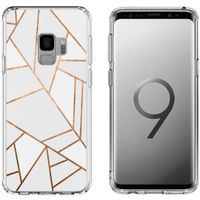 imoshion Design hoesje Samsung Galaxy S9 - Grafisch Koper / Wit