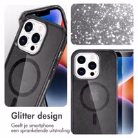 imoshion Sparkle Backcover met MagSafe Apple iPhone 13 Pro - Glitter Zwart