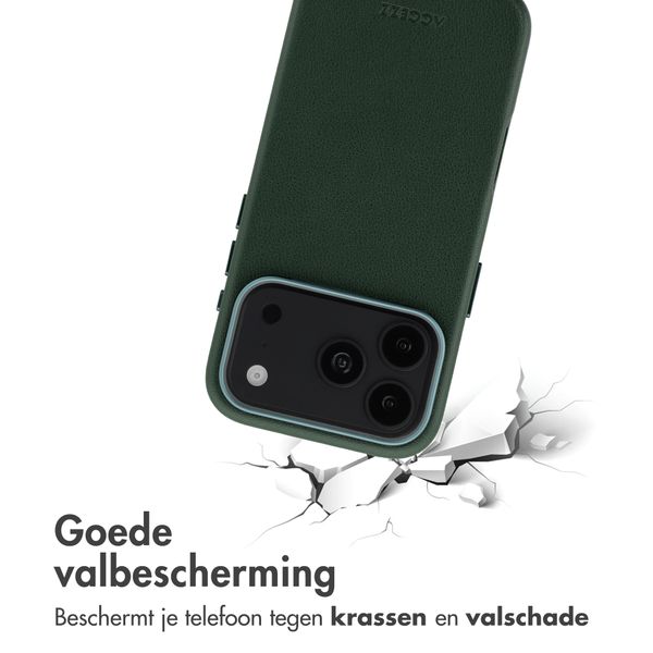 Accezz MagSafe Leather Backcover Apple iPhone 18 Pro Max / 17 Pro Max - Cedar Green