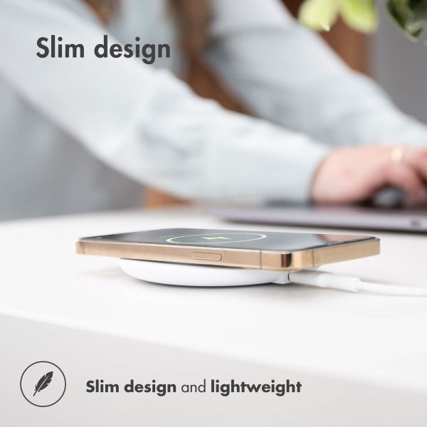 imoshion Qi Soft Touch Wireless Charger - Draadloze oplader - 10 Watt - Wit