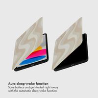 Selencia Vivid Tablet Case Apple iPad 11 (2025) 11 inch A16 / iPad 10 (2022) 10.9 inch - Desert Waves Beige