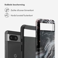 Selencia Vivid Tough Backcover Google Pixel 8 - Chic Marble Black