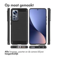 imoshion Brushed Backcover Xiaomi 12 / 12X - Zwart