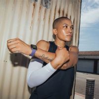 Nomad Tempo siliconen band Apple Watch Series 1 - 9 / SE (38/40/41 mm) | Series 10 / 11 (42 mm) - Purple