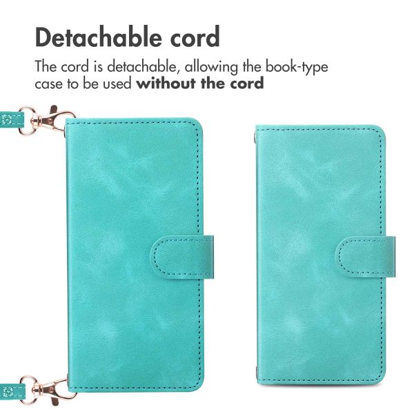 imoshion Bookcase with Strap Apple iPhone 16 - Turquoise