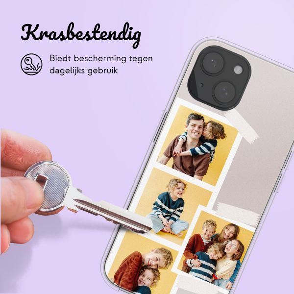 Gepersonaliseerd hoesje met filmrol N°1 iPhone 15 - Transparant