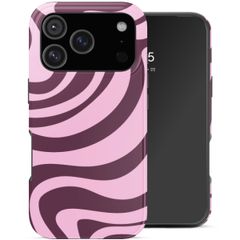 Selencia Vivid Backcover Apple iPhone 18 Pro / 17 Pro - Wavy Swirl Pink Plum