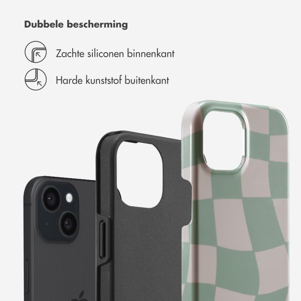 Selencia Vivid Backcover Apple iPhone 15 - Groovy Sage Green