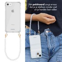 imoshion Backcover met koord + armband iPhone SE (2022 / 2020) / 8 / 7 - Parels