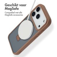 Accezz Ring Stand Backcover met MagSafe Apple iPhone 17 Pro - Bruin