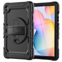 Extreme Backcover with handstrap and shoulder strap Samsung Galaxy Tab S6 Lite / Tab S6 Lite (2022) - Zwart