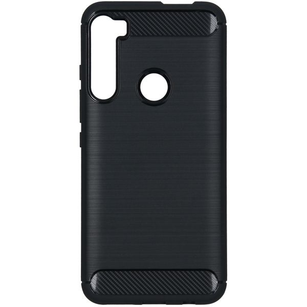 Brushed Backcover Motorola One Fusion Plus - Zwart