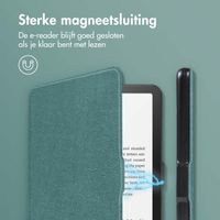 imoshion Slim Hard Case Bookcase Amazon Kindle Paperwhite (2024) / Paperwhite Signature Edition (2024) / Colorsoft (2024) / Colorsoft Signature Edition (2024) - Donkergroen