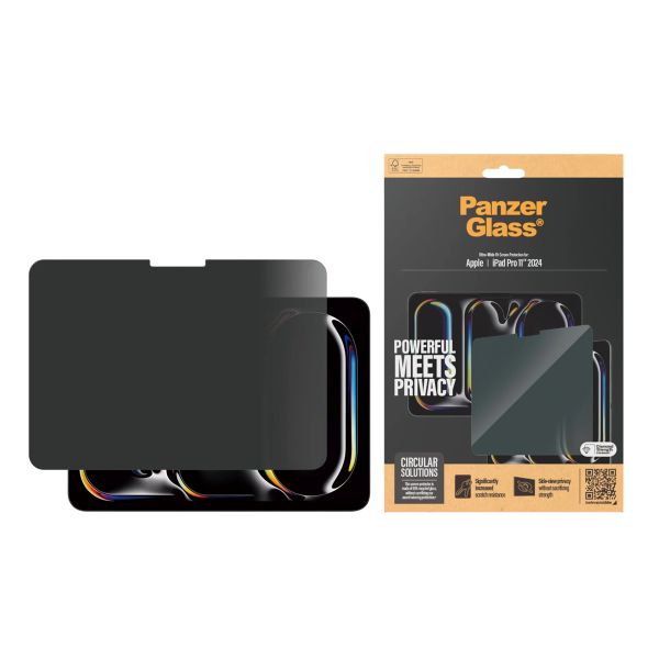 PanzerGlass Privacy Screen Protector Ultra-Wide Fit Apple iPad Pro 11 (2025) M5 / (2024) M4