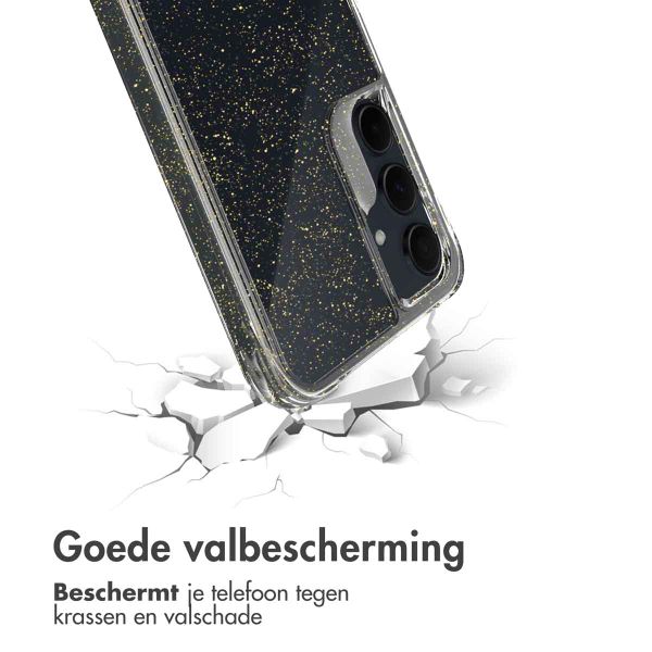 imoshion Clear Glitter Backcover Samsung Galaxy A55 - Goud