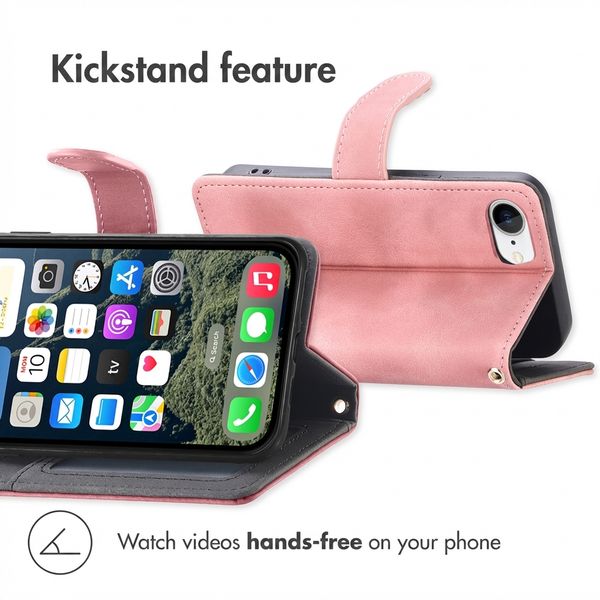 imoshion Bookcase with Strap Apple iPhone 17e / 16e - Pink
