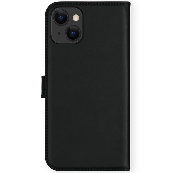 Selencia Echt Leren Bookcase iPhone 13 Mini - Zwart