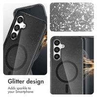 imoshion Sparkle Backcover met MagSafe Samsung Galaxy S25 - Glitter Zwart