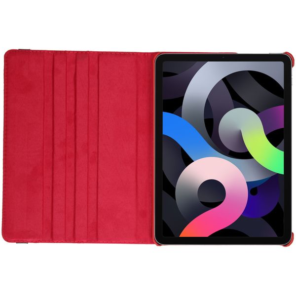 imoshion 360° draaibare Bookcase iPad Air 11 inch (2024) M2 / Air 5 (2022) / Air 4 (2020) / Pro 11 (2020/2018) - Rood