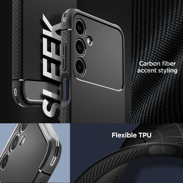 Spigen Rugged Armor Backcover Samsung Galaxy A25 (5G) - Matte Black