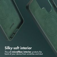 Accezz Leather Back Cover with MagSafe Samsung Galaxy S26 Ultra - Cedar Green