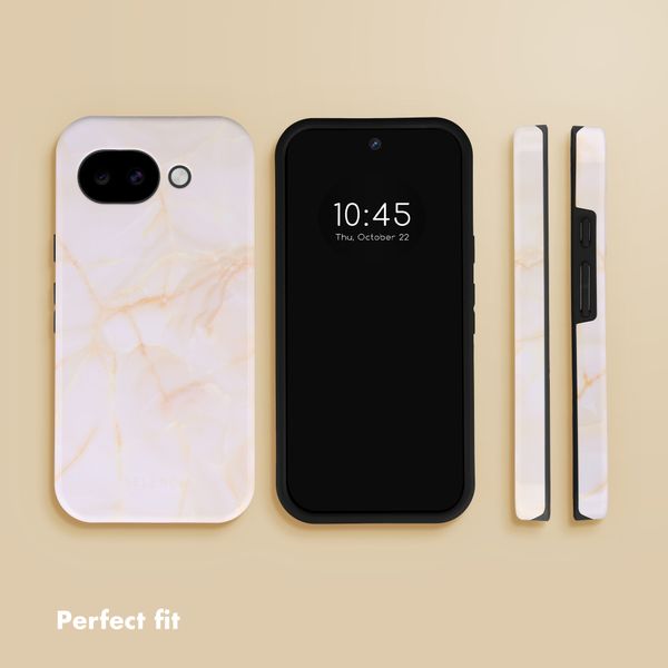 Selencia Vivid Back Cover with MagSafe Google Pixel 10a - Golden Beige Marble