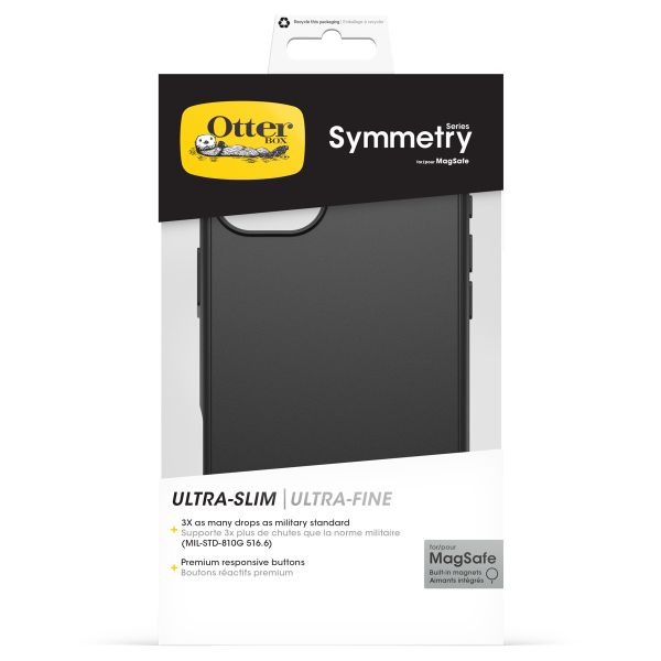 OtterBox Symmetry Clear Backcover MagSafe Apple iPhone 16 Plus - Zwart