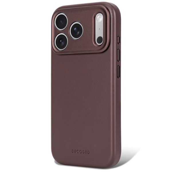 Decoded Leather Backcover MagSafe Apple iPhone 18 Pro / 17 Pro - Chocolate Brown