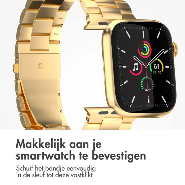 imoshion Stalen bandje Apple Watch Series 1 t/m 10 / SE / Ultra (2) (44/45/46/49 mm) - Goud