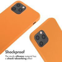 imoshion Silicone Case with Strap Apple iPhone 12 (Pro) - Orange