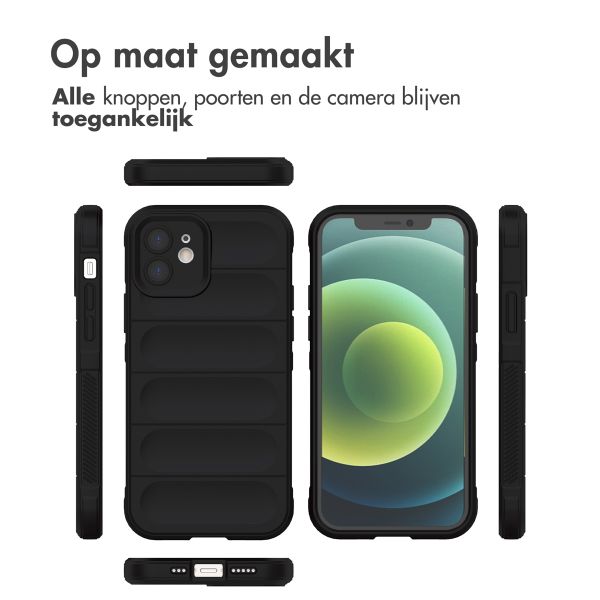 imoshion EasyGrip Backcover iPhone 12 - Zwart