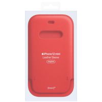 Apple Leather Sleeve MagSafe Apple iPhone 12 Mini - Scarlet Red