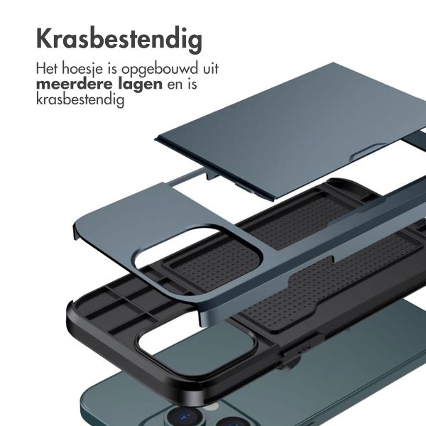 imoshion Backcover met pasjeshouder Apple iPhone 14 Pro - Donkerblauw