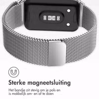 imoshion Milanees magnetisch bandje Samsung Galaxy Fit 3 - Zilver