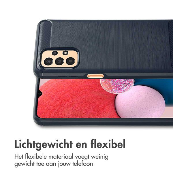 imoshion Brushed Backcover Samsung Galaxy A13 (4G) - Donkerblauw