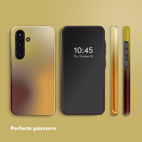 Selencia Vivid Backcover met MagSafe Samsung Galaxy S25 - Gradient Olive Dust