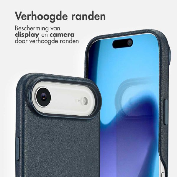 Accezz MagSafe Leather Backcover Apple iPhone Air - Nightfall Blue