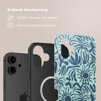 Selencia Vivid Backcover met MagSafe Apple iPhone 16 - Tropical Vibes Light Blue