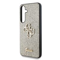 Guess 4G Metal Logo Glitter Backcover Samsung Galaxy S25 Plus - Goud
